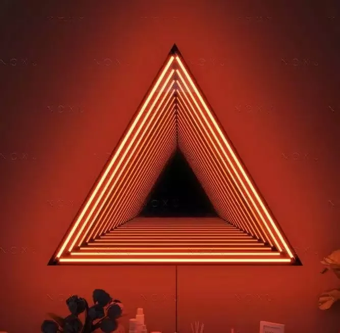 Luxury 3D Tunnel Lamp Mirror Tunnel Light LED Night Light USB Desktop Lamp for Christmas Festival Party Home Bar Decor - Image 4